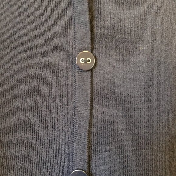 Alfred Dunner Retro 90s Button Up Two Fabric Cardigan - Picture 3 of 15